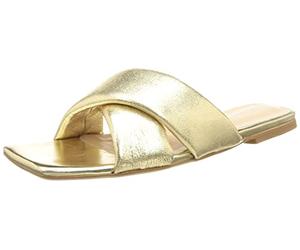 L37 HANDMADE SHOES Costa Brava, Sandalo Donna, Gold, 35 EU