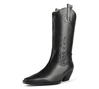 L37 HANDMADE SHOES Crush On U, Western Boot Donna, Nero, 37 EU
