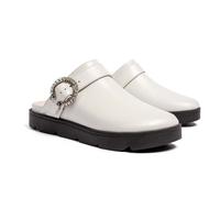 L37 HANDMADE SHOES Donna Zoccoli Sandali IN MY ARMS Slippers, Bianco, EUR 36