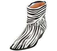 L37 HANDMADE SHOES Don't Ask Me Why, Stivali Western Donna, Nero Bianco, 35 EU
