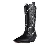 L37 HANDMADE SHOES Don't Stop Me Now, Western Boot Donna, Nero, 40 EU