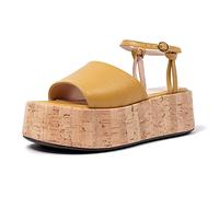 L37 HANDMADE SHOES Golden Rules, Sandalo Donna, Giallo, 36 EU