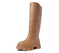 L37 HANDMADE SHOES Hands Up, Stivali Alti al Ginocchio Donna, Marrone, 36 EU