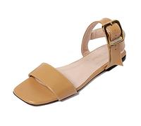 L37 HANDMADE SHOES Paper Planes, Sandalo Donna, Marrone, 35 EU