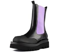 L37 HANDMADE SHOES Pioggia Viola, Mid Calf Boot Donna, Nero, 39 EU