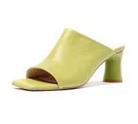 L37 HANDMADE SHOES You Want This, Sandalo con Tacco Donna, Verde, 36 EU