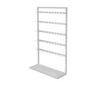 L3s9mPzVb4 Espositore per abbigliamento Espositore for calzini con scaffale for isola della gioielleria, scatola for biancheria intima regolabile su due lati in seta(Bianco,M)