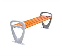 L3s9mPzVb4 Mobili da giardino Panchina da esterno Orange Park, in alluminio, con gambe for sedia, adatta a più persone, senza schienale
