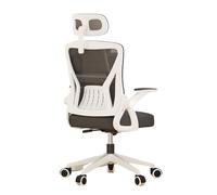 L3s9mPzVb4 Sedia da ufficio Sedia da scrivania con schienale alto braccioli e poggiatesta ribaltabili regolabili, sedia ergonomica in rete ufficio, gioco girevole for computer for uomo donna(Nero)