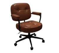 L3s9mPzVb4 Sedia da ufficio Sedia da ufficio Comoda pelle PU for la casa centrale for il retro della camera letto for trucco sollevabile e girevole(Bruin)