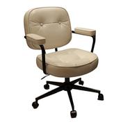 L3s9mPzVb4 Sedia da ufficio Sedia da ufficio Comoda pelle PU for la casa centrale for il retro della camera letto for trucco sollevabile e girevole(Bianco)