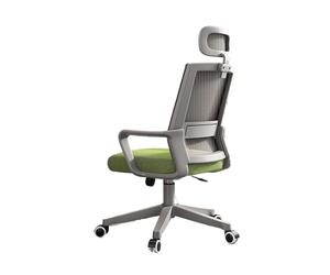 L3s9mPzVb4 Sedia da ufficio Sedia da ufficio ergonomica, gioco con schienale alto in rete reclinabile grande e alta for uomo donna(Green)