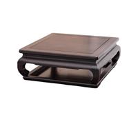 L3s9mPzVb4 Supporto per piante Base bonsai quadrata in legno di sandalo viola, piedistallo espositivo for vaso fiori teiera(Piccolo)