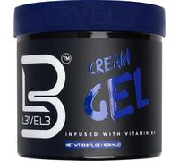L3VEL3 Gel per capelli crema - dona una tenuta media e volume - fornisce lucentezza a lunga durata, formula senza fiocchi - arricchito con vitamina B - aggiunge una fragranza rinfrescante, si risciacqua facilmente, 1000 ml