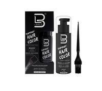 L3 - Colore per barba temporaneo, barba completa in pochi minuti, facile da applicare e non richiede miscelazione, colore nero naturale livello 3.