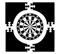 L6NqIAG Cornice per bersaglio da freccette Protezioni da parete for bersagli, protezioni for, tabelloni for case, bar, sale giochi