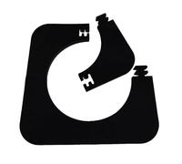 L6NqIAG Cornice per bersaglio da freccette Protezioni for pareti di bersagli quadrati, anelli protezione for bordi, facile installazione