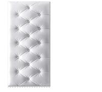 L6NqIAG Imbottitura per cuscini da parete Testiera autoadesiva spessa Sacco morbido Adesivi murali anticollisione Tatami morbidi imitazione Letto 70x35cm 5-8mm(White,70cmx 35cm x 8mm)