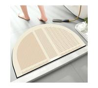 L6NqIAG Zerbino Semicircolare 1 pz Semplice for La Casa Semi-Circolare Fango Diatomea Tappeto Porta Del Bagno Zerbino Wc Tappetino Antiscivolo Con Doccia Piede assorbente(A1492-B-2.5MM,50cmx80cm)