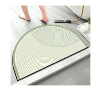 L6NqIAG Zerbino Semicircolare 1 pz Semplice for La Casa Semi-Circolare Fango Diatomea Tappeto Porta Del Bagno Zerbino Wc Tappetino Antiscivolo Con Doccia Piede assorbente(A1487-B-2.5MM,50cmx80cm)