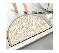 L6NqIAG Zerbino Semicircolare 1 pz Semplice for La Casa Semi-Circolare Fango Diatomea Tappeto Porta Del Bagno Zerbino Wc Tappetino Antiscivolo Con Doccia Piede assorbente(A1498-B-2.5MM,40cmx60cm)