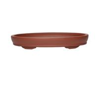 L6x2N9b5 Piattino per Piante Vaschette raccogli Gocce ellittiche in Argilla e Sabbia Viola for Piante, for Giardinaggio Domestico, for sottovaso da 12,2 Pollici(Red)