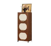 L8p2B5s7 Gabinetto di stoccaggio Credenza angolare a 3 ripiani Zhai con libreria, da terra for soggiorno, espositore 60 cm