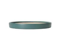 L8p2B5s7 Piattini per Piante Vaschette raccogli Gocce Rotonde for Piante da 6,5 Pollici, sottovaso in Ceramica for Giardinaggio Domestico(Green)