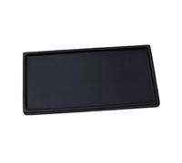L8p2B5s7 Piattini per Piante Vassoio raccogli-Gocce for Piante da Giardino, for rettangoli Interno ed Esterno, sottovaso for Fiori(Nero,Piccolo)