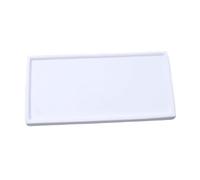 L8p2B5s7 Piattini per Piante Vassoio raccogli-Gocce for Piante da Giardino, for rettangoli Interno ed Esterno, sottovaso for Fiori(Bianco,M)