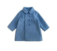 L9WEI Cappotti Ragazza Invernali Cappotto da Bambina per Bambina, Giacche Invernali per Bambini, Bottoni, Peacoat, Vestiti per Bambini Giacca Invernale 5 Anni (Blue, 3-4 Years)