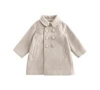 L9WEI Cappotti Ragazza Invernali Cappotto da Bambina per Bambina, Giacche Invernali per Bambini, Bottoni, Peacoat, Vestiti per Bambini Giacca Invernale 5 Anni (White, 18-24 Months)