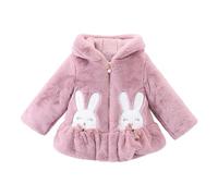 L9WEI Felpe da Ragazzo Giacca Invernale Calda con Cappuccio, per Bambina, Ragazzo, Cartone Animato, Antivento Cappotto Estivo Bambina (Purple, 3-6 Months)