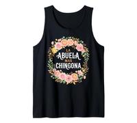 La Abuela mas Chingona Acquarello Floreale Canotta