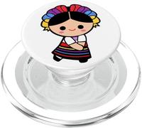 La Adelita Mexican Doll Lele Latinx Revolution Soldier PopSockets PopGrip per MagSafe