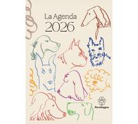 La Agenda 2026 : amanetes de los perros. Planner planificador anual Vista semana HORIZONTAL / calendarios, festivos, lunas, hojas de notas, mandalas para colorear y más.: Vista semana Horizontal