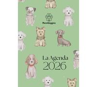 La Agenda 2026 Moroldoggies: amantes de los perros. Planner planificador anual Vista semana VERTICAL/ calendarios, festivos, lunas, hojas de notas, mandalas para colorear y más.: Vista semana Vertical