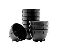 LA BAIESO Tazze da Assaggio da 200 Ml per 12 G di Caffè Macinato e 200 G di Acqua Bollente. Set di 12 Tazze Impilabili per Gli Amanti del Caffè.