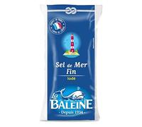 La Baleine - Sale da mare fine Iode, sacchetto Poly, 500 g, confezione da 3