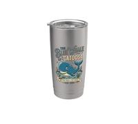 La balena blu di Catoosa Madre Strada Centenario Vintage Art Bicchiere termico in acciaio inox doppia parete