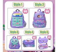 La bambola Gabby carina, uno zaino alla moda sia per uomini che per donne, caratterizzato da una grande capacità e un design compatto. La borsa per pasti portatile Gabby, il portapenne Gabby e la bors