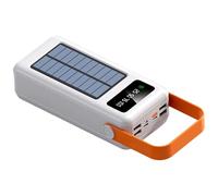 la Banca di energia solare 60000Mah con la luce principale, caricatore portatile con i cavi incorporati, porti di carico multipli per uso all'aperto