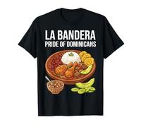 La Bandera Domenicana Food Pride Maglietta