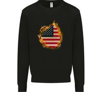 La Bandiera Americana Stars & Stripes Felpa Per Bambini USA