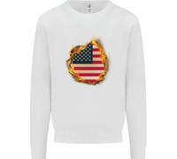 La Bandiera Americana Stars & Stripes Felpa Per Bambini USA