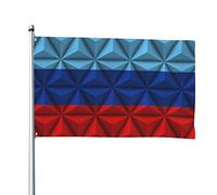 La Bandiera Della Repubblica Popolare Di Lugansk Con Effetto Poligonale Bandiere Da Giardino Con 2 Occhielli Garden Flag Durevole Bandiera Da Cortile Per Interni All'Aperto Esterni 90X150 Cm
