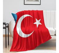La Bandiera della Turchia Coperta Turchia Coperta Fuzzy Bandiera del Paese Coperte Paese Città Souvenir Super Comfort Calore Coperta di Flanella per Divano Letto Sedia Ufficio Divano Regalo per Uomo D