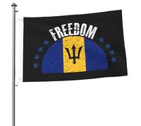 La Bandiera Delle Barbados E La Libertà Durevole Bandiere Di Benvenuto Divertente Garden Flag Decorazione Per All'Aperto Fattoria Patio 90X150Cm