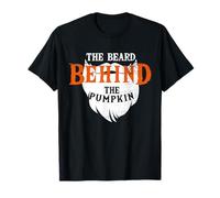 La Barba Dietro la Zucca Halloween Costume Gravidanza papà Maglietta