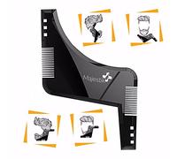 La barba modello di acconciatura- Stencil per gli uomini - Leggero e flessibile - una dimensione adatta a tutti - Curva tagliare, fase Taglio, scollatura & pizzetto barba attrezzo di formatura in nero